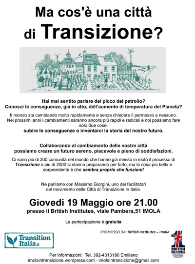 Transition Talk a Imola - Massimo Giorgini